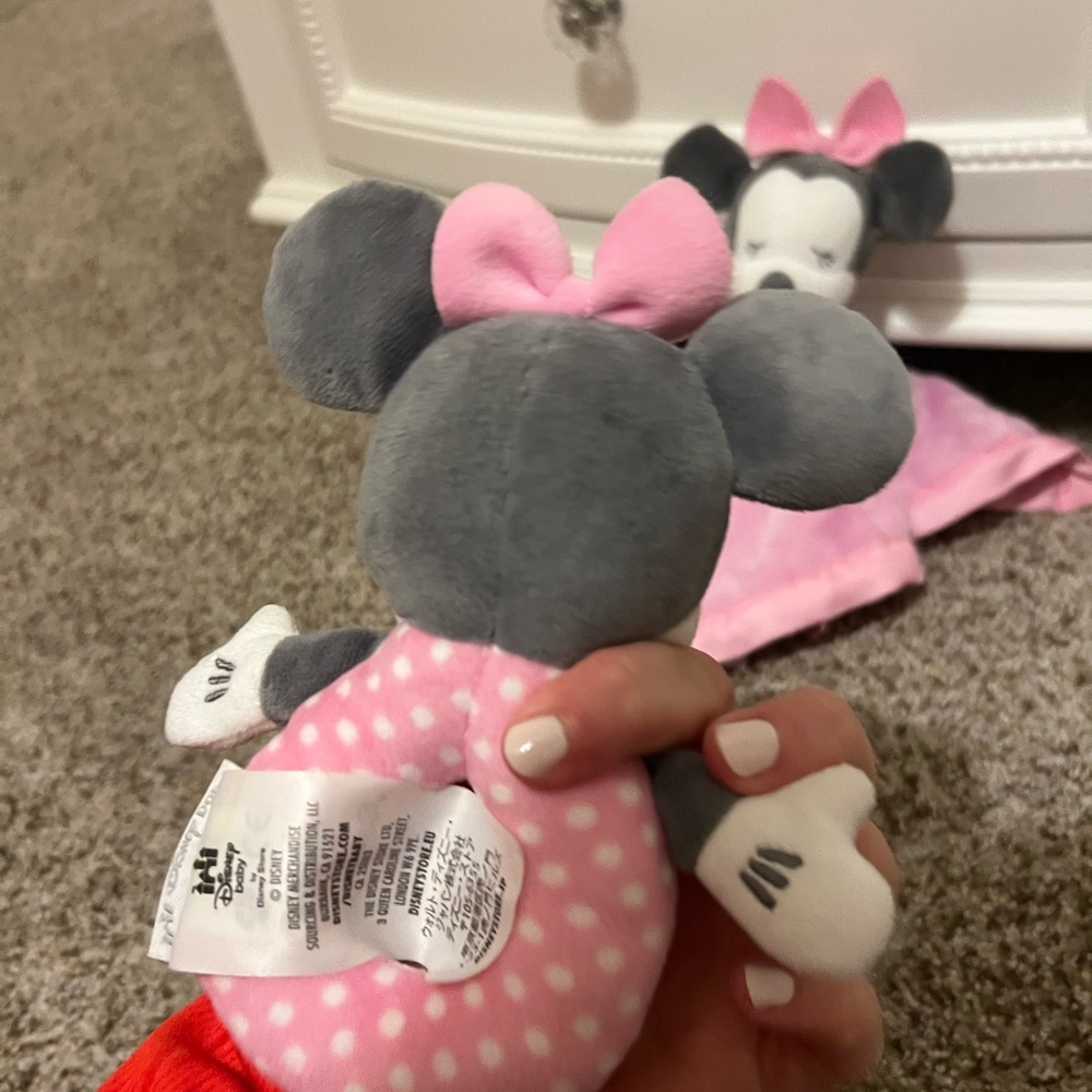Disney Baby Minnie Rattle & Lovey set - Picture 4 of 5